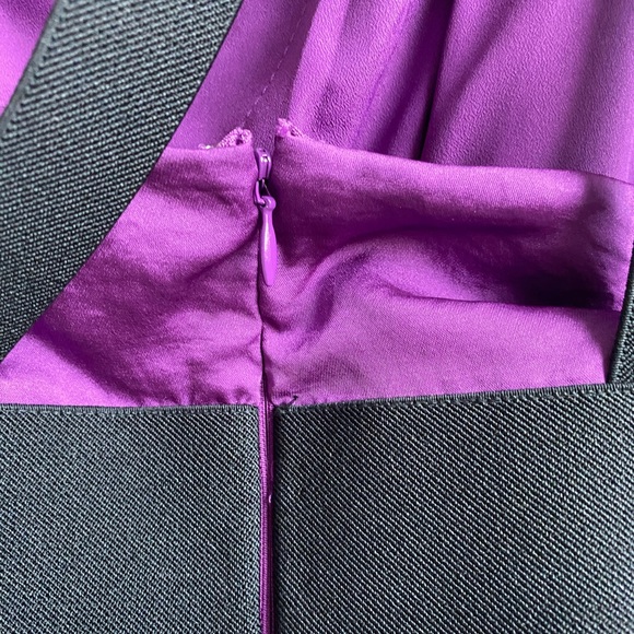 BCBG purple dress soft one shoulder - Picture 5 of 6